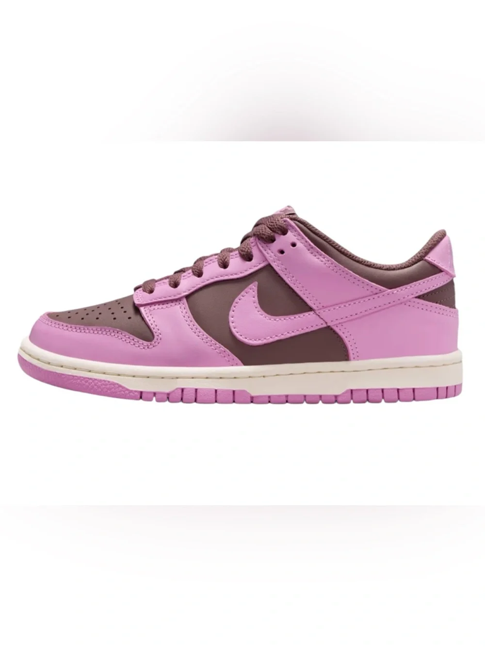 New NIKE DUNK LOW Light Magenta Big Kids Size 5Y / fits 6.5 (US) women